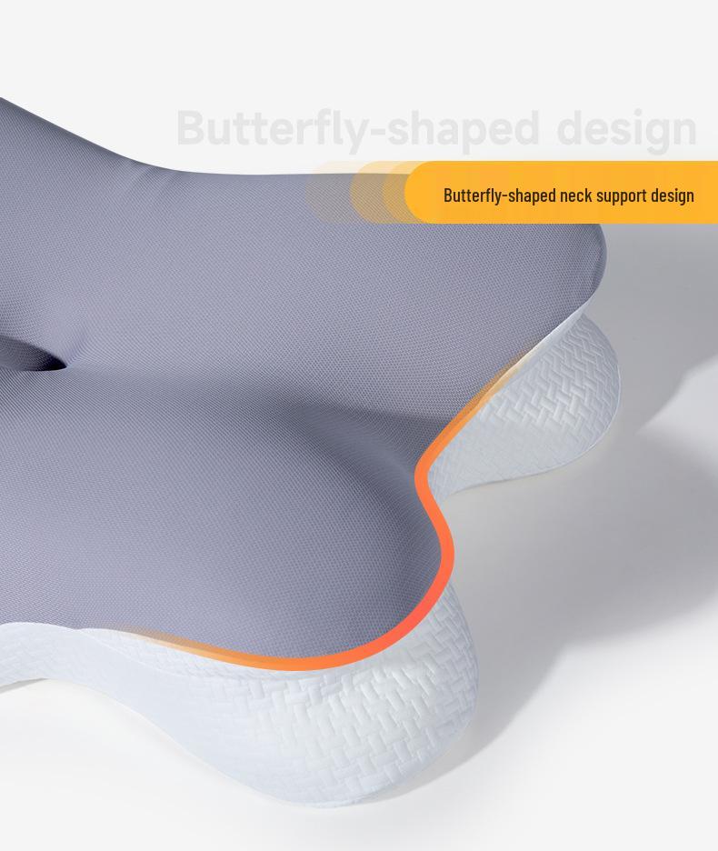 Memory Foam Butterfly Pillow for Side Sleepers - Neck Support & Sleep Aid