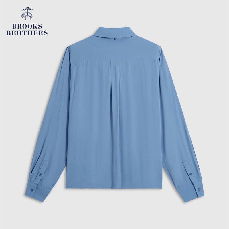 Женская плиссированная рубашка Brooks Brothers с поясом на завязках Осень/Зима 2025 M