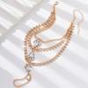 Multi Layer Copper Claw Chain Anklets Beach Banquet Party Jewelry Fashion Water Drop Foot Chain