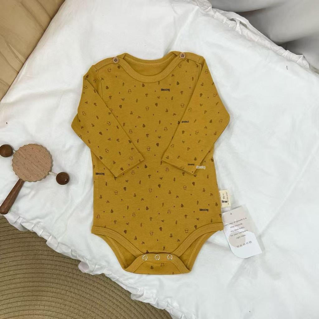 BabyClothes Unisex A-Category Cotton Infant Bodysuit Set – 3-Piece Seasonable, Cute Cartoon Pattern Diaper Cover