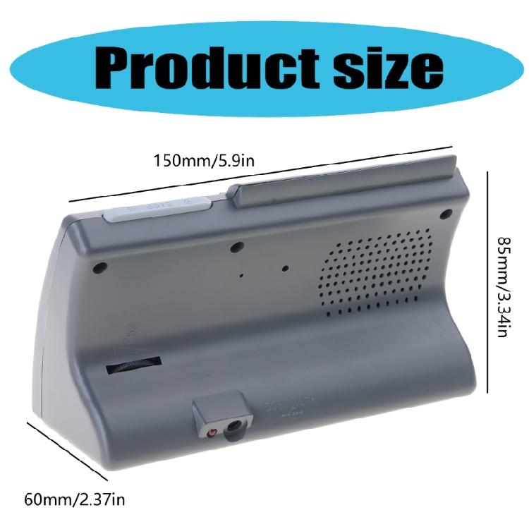 Portable Tabletop Muslim Clock Durable Alarm Clock for w/ blah Direction Azan