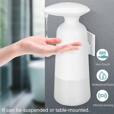 350ml touchless banheiro dispensador de sabão líquido sensor dispensador para cozinha mão livre automático dispensador de sabão fixado na parede