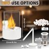 Metall Runder Tisch Kamin Klassischer Tisch Ethanol Kamin Runder Weißer Bio Ethanol Kamin ohne Kaminzug (US EU Lagerbestände)