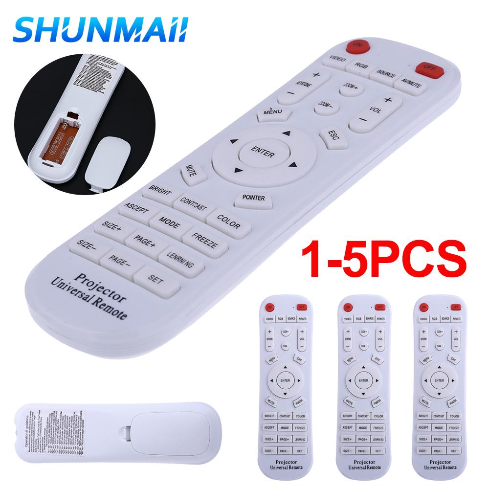 1-5PCS Universal Projector Remote Control for EPSON INFOCUS SONY BENQ ACER SANYO NEC VIEWSONIC HITACHI Projector