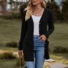Elegant Women Long Sleeve Cardigan Sweater Coat Top Ladies Wear