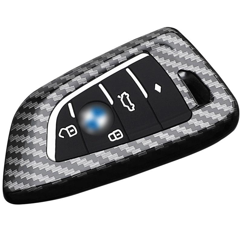 BMW Universelle Carbonfaser-Schlüsselabdeckung mit Schlüsselring