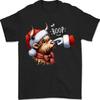 Cute Highland Cow Santa Christmas Shirt Clause Farmer Animal Xmas Boop Gift