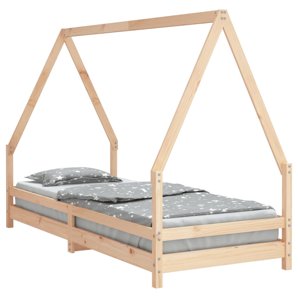 Kids Bed 80 X 200 Cm Solid Pine Wood