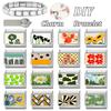 Fashion Green Scenery Lemon Cat Flower Eyes Piano Italian Charm Link Fit 9mm Stainless Steel Bracelet Girls' Making DIY Jewelry