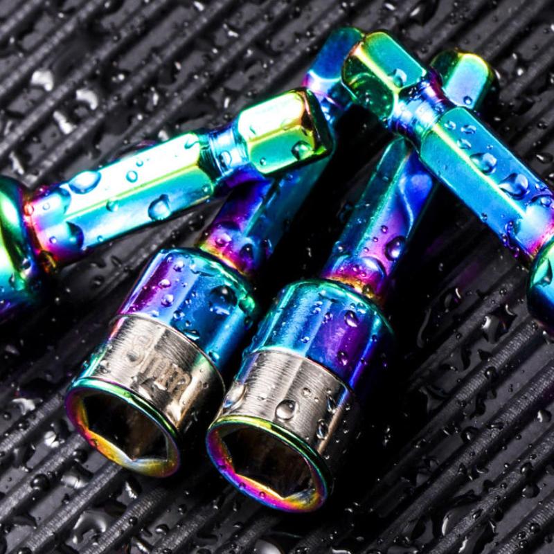 1/4Pcs Ratchet Socket Batch Adapter Tools Metal Sleeve Wrench 8Mm Hexagonal Shank Impact Sockets Spanner Power Drills Converter