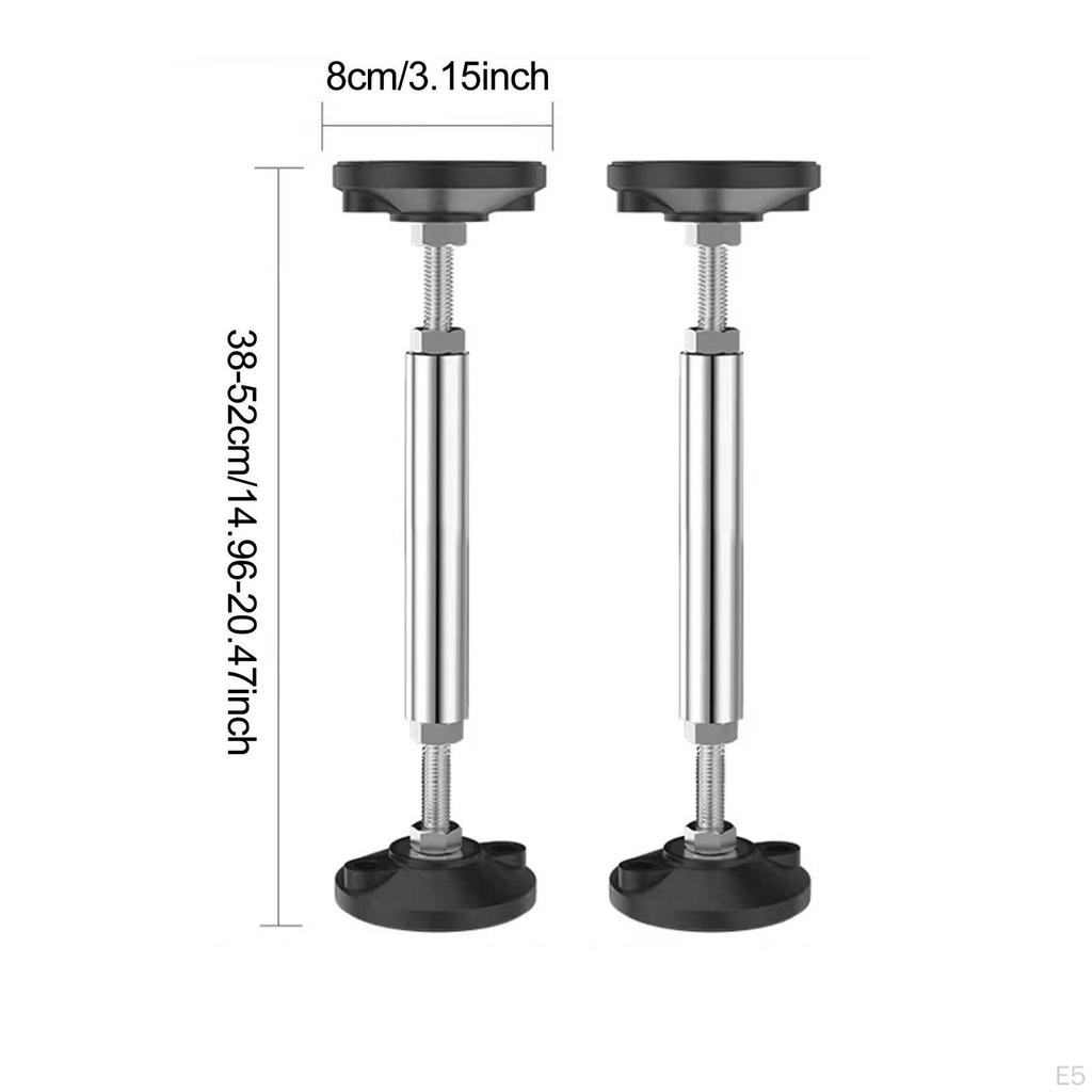 2 Pieces of Sink Brackets for Undermount Use with Stainless Steel Legs Suitable Bathroom And