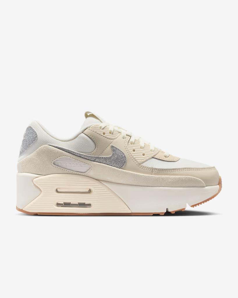 IR0799-133 Nike Air Max 90 LV8 SE Sail Light Cream Gum Light Brown (Women's)