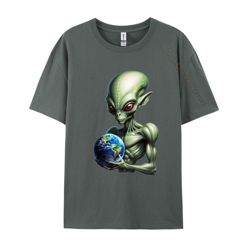 Alien Cosmic Tyrant Tshirt Vintage Birthday Gift TShirt Tees Graphic Design Cotton Men Tshirts Black Large