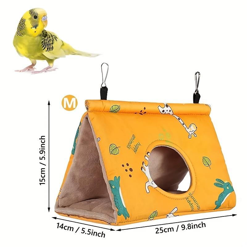 1pc Winter Warm Parrot Snuggle Hut & Hanging Bed, Softest Material Cage Accessory, Perfect for Cockatiels & Parakeets