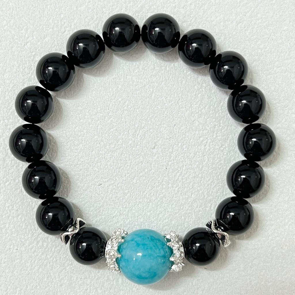 10mm Natural Stone Beaded Bracelets for Women Handmade Semi-Precious Gemstone Agate Bangle DIY Jewelry Gifts