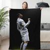 Fleece Blanket Sofa Winter Warm C-Cristiano Ronaldo Knee Bed Camping Flannel Fluffy Soft Blankets King Size Microfiber Bedding