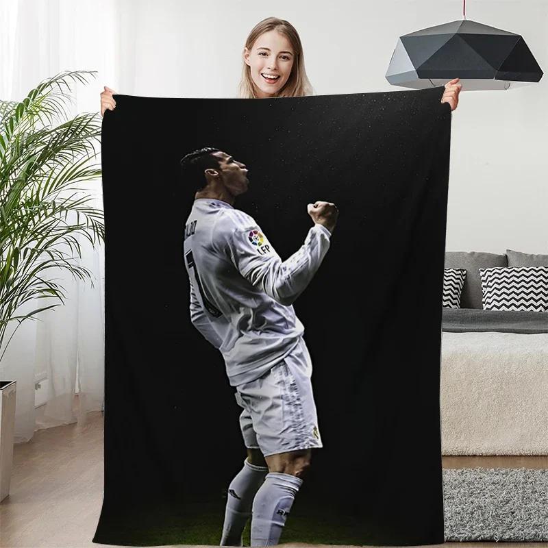 Fleece Blanket Sofa Winter Warm C-Cristiano Ronaldo Knee Bed Camping Flannel Fluffy Soft Blankets King Size Microfiber Bedding