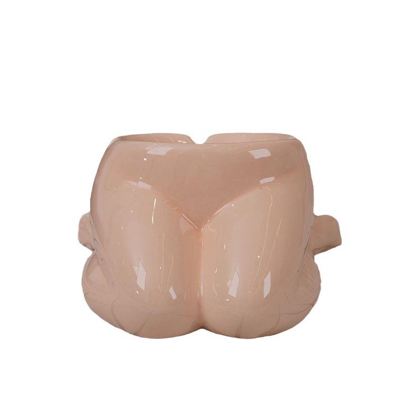 1pc European Style Ceramic Body Shaped Ashtray Living Room Coffee Table Creative and Trendy Ashtray