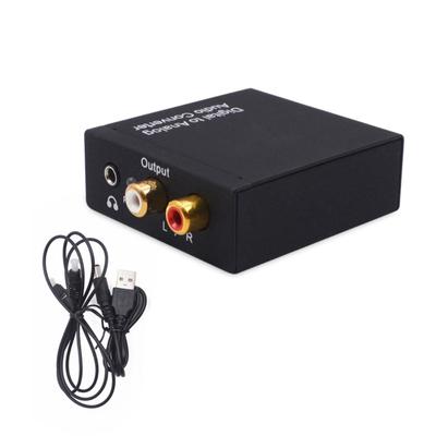 High Performances Digital Analog Audios Converters Supports Optical Coaxial and 3.5mm Inputs for Stereo Output