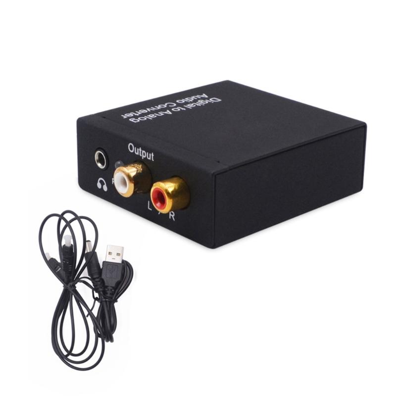 

High Performances Digital Analog Audios Converters Supports Optical Coaxial and 3.5mm Inputs for Stereo Output 1