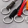 New Emergency Survival Backpack Self-Defense Lanyard Round Buckle Parachute Cord Key Ring Paracord Keychain
