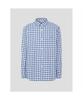 Binpolmen Melange Check Shirt Navy (Bc5164C31R)