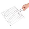 Stainless Steel Non Stick Handle BBQ Net Barbecue Mesh Fish Meat Grill Basket for BBQ Oven