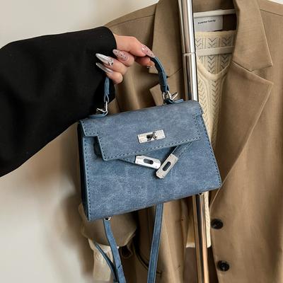 Fashion Solid Color Women's Spring and Summer New Casual Texture Messenger Bag Simple Solid Color Shoulder Bag