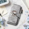 Vintage Car Printed Long Wallet Classic Design Multi Slot Portable Purse for Daily Use