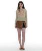 PARTIMENTO WOMEN Sheer Wide Rib Knit Crew Neck_Cream