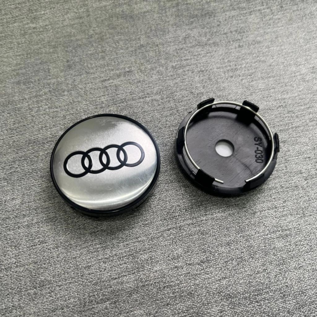 4Pcs 60mm Car Center Wheel Hub Cover Tire Cap For s7 Sline A1 A2 A3 A4 A5 A6 A7 A8 Q1 Q2 Q3 Q4 Q5 Q6 Q7 Q8 TT Auto Accessories7s