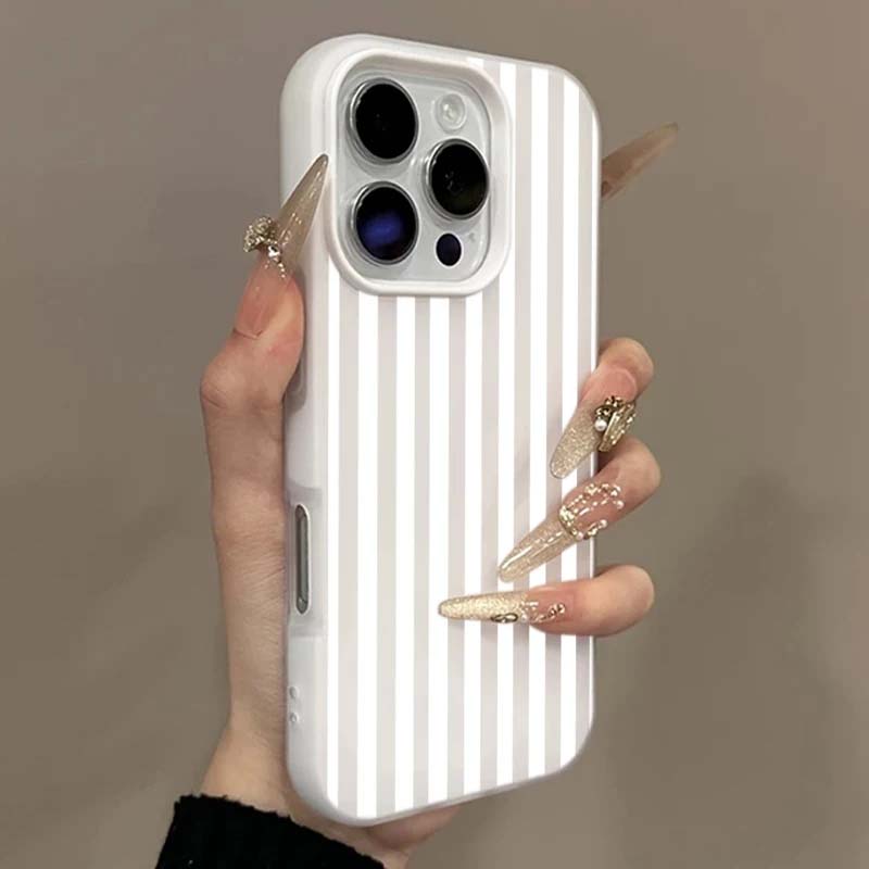 Simple Stripes Design Case For Google Pixel 10 5G 8A 7A 9 Pro XL 7 8 Pro 2 in 1 Matte Candy Color Cover