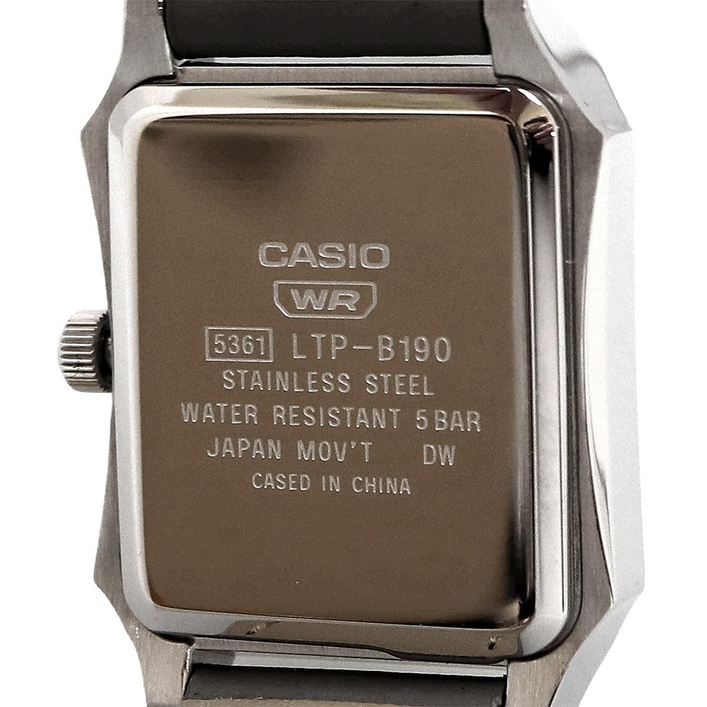 CASIO Standard Analog Watch White Silver Metal Band Women's LTP-B190D-7BV (Overseas)