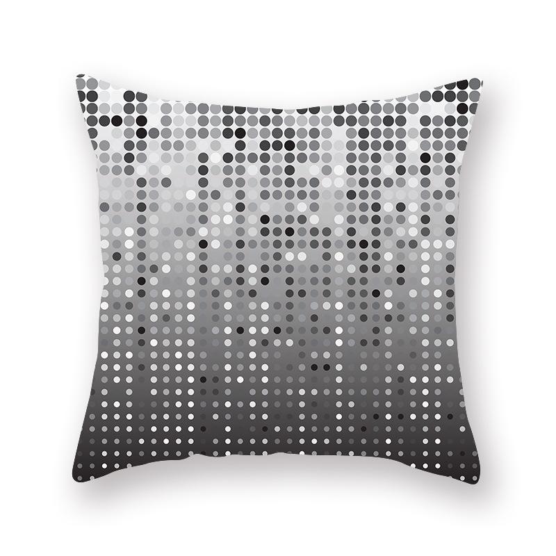 45X45CM Geometric Pentagram Print Peach Skin Pillowcase Sofa Office Seat Cushion Cover Creative Ornament Home Decoration