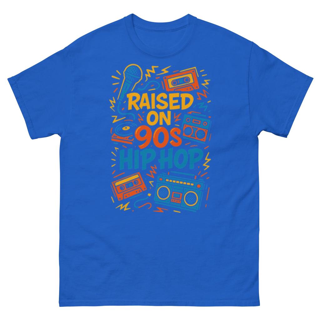 2025 Summer 90s Hip-hop, Gangster, Rap, Streetwear Retro Style Pure Cotton Printed Men's and Women's Streetwear, Short Sleeves