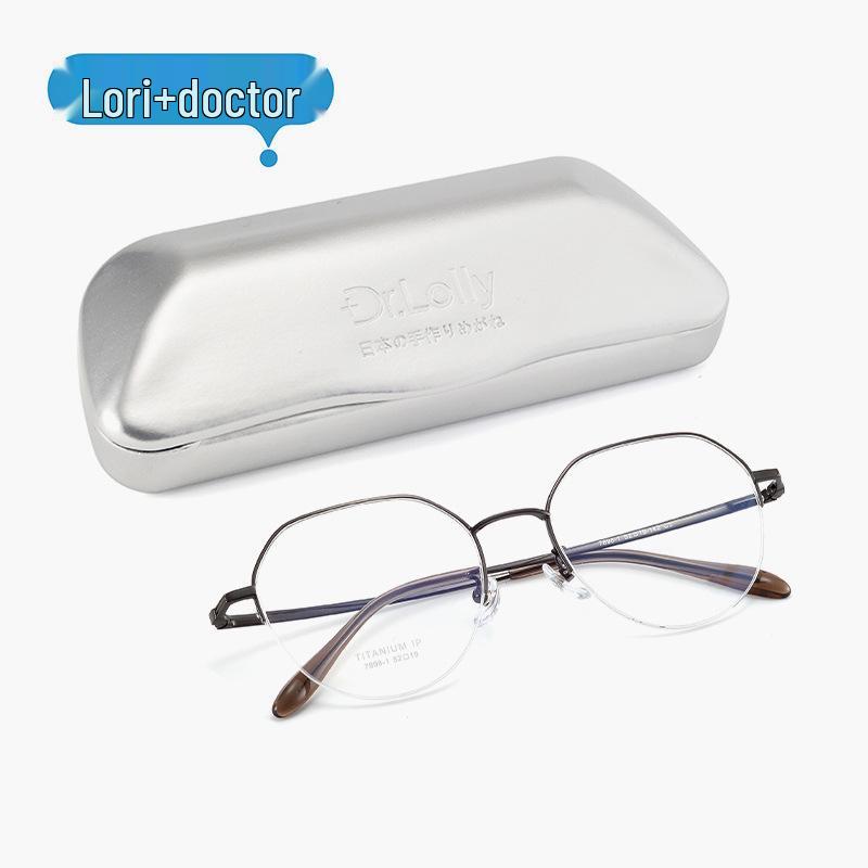 Dr. Lori's Ultra-Light Semi-Rimless Pure Titanium Eyeglass Frames for Myopia with Danyang Lens Fitting