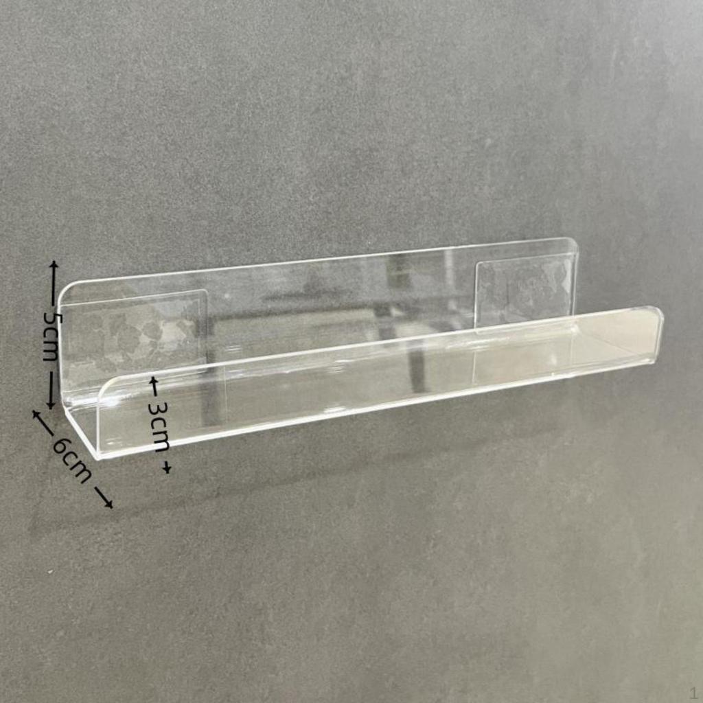 UShaped Surfacemounted Shelf Drill Installation Display Transparent Design Household Storage