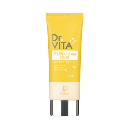 Daycell Dr. Vita Vitamin Sunscreen Cover SPF50+ PA++++ Tone-Up & UV Protection Cream 60g