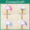 Keychain Plush Unicorn Soft Stuffed Toy Backpack Charm With Pp Cotton For Girls