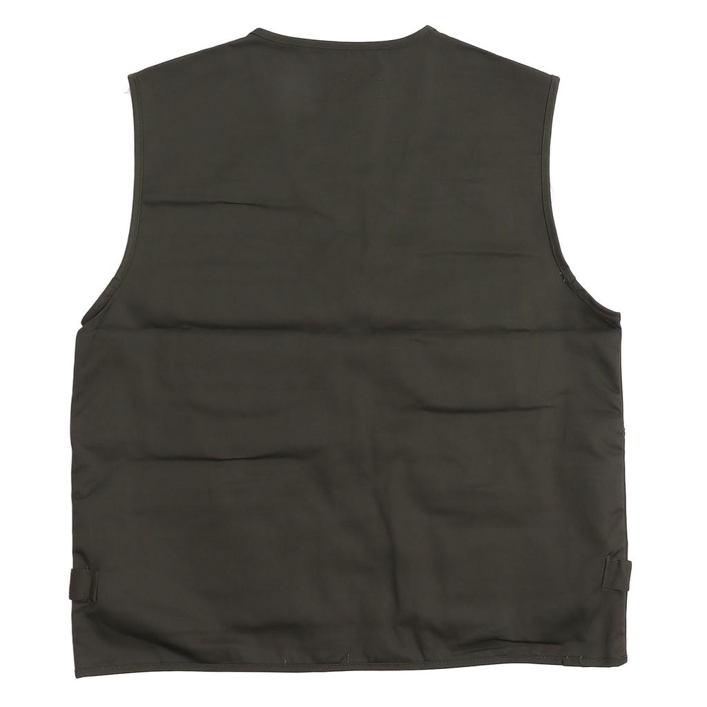 Fishing Vest Waistcoat Multiple Pockets Breathable OD Green Comfortable Vest for Outdoor 2XL