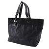 CHANEL Paris Biarritz Tote MM Handbag A34209 black PVC Women Used