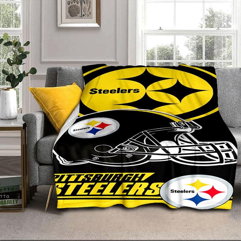 Pittsburgh Steelers Portable Blanket/Soft Blanket Bedding Blanket Suitable for Travel Camping Living Rooms Offices Sofas Fan Gifts