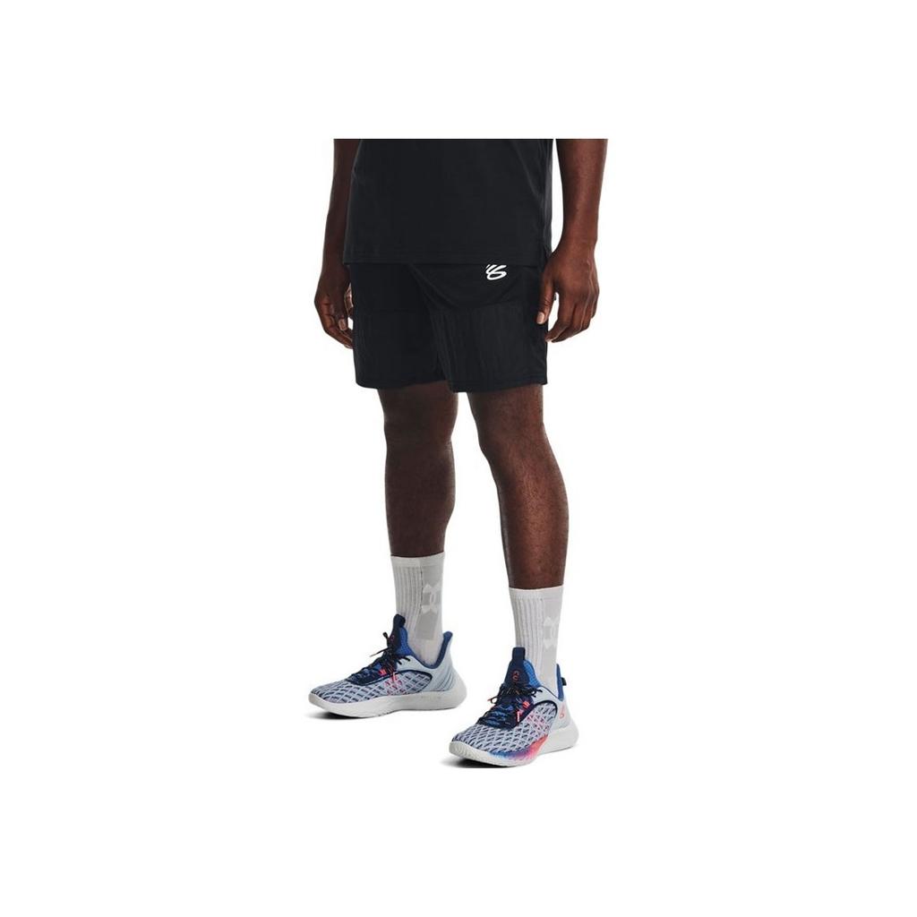 Under Armour Curry Woven Solid Basketball Shorts Men Shorts Black 1370228-001
