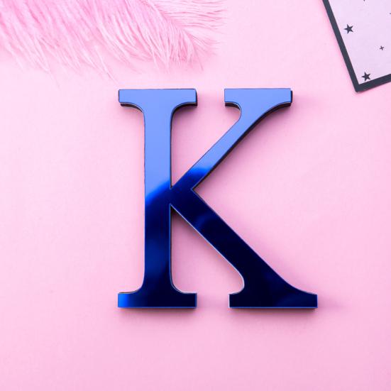 Wall Sticker Letter DIY Design Colorfast Acrylic Effect Mirror Wall Decor for Living