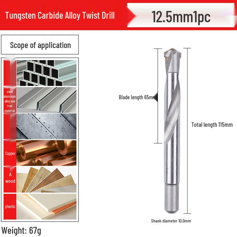 Tungsten Carbide Twist Drill Bit for Steel and Metal
