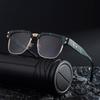 New European and American box polarized sunglasses for men driving personalized retro advanced sunscreen sunglasses for men