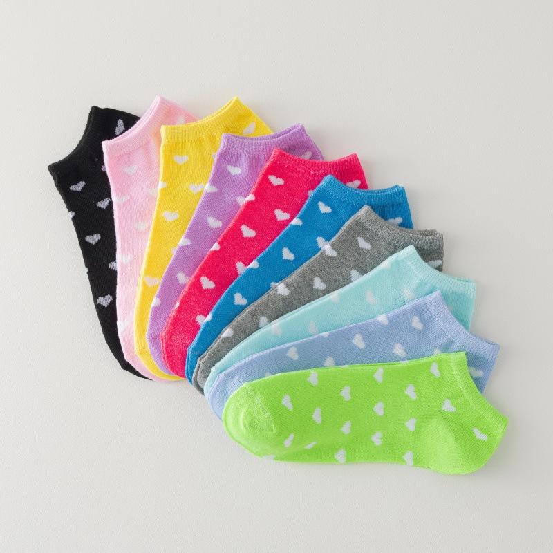 10 Paar Damen Mädchen Süße Herz Knöchel Hohe Niedrige Cut Socken Sport Freizeit Socke