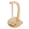 1 Set Yarn Holder Wooden Stable Bear Shaped Base Rotating Yarn Spinner for Crocheting Natural Color