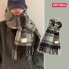 Soft Winter Cashmere Scarf Multi-Style Warm Long Tassel Scarves Mohair Thickened Wrap Shawls For Women Girls
