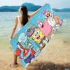 Cartoon Sponge And Bobs S-SquarePants Anime Beach Swimming Towel Soft Absorbent Washcloth Gifts For Kids Travel Camping Gym